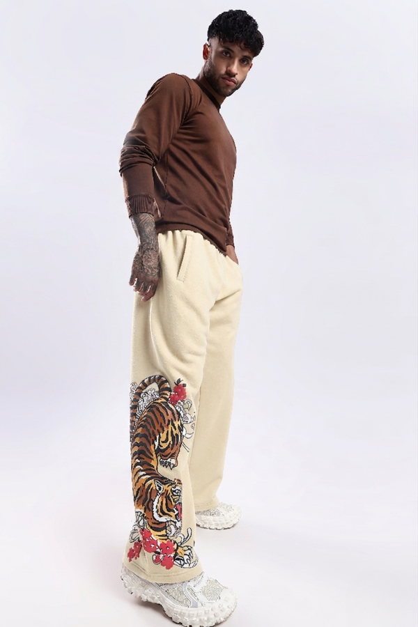 Wild Drift Beige Trousers