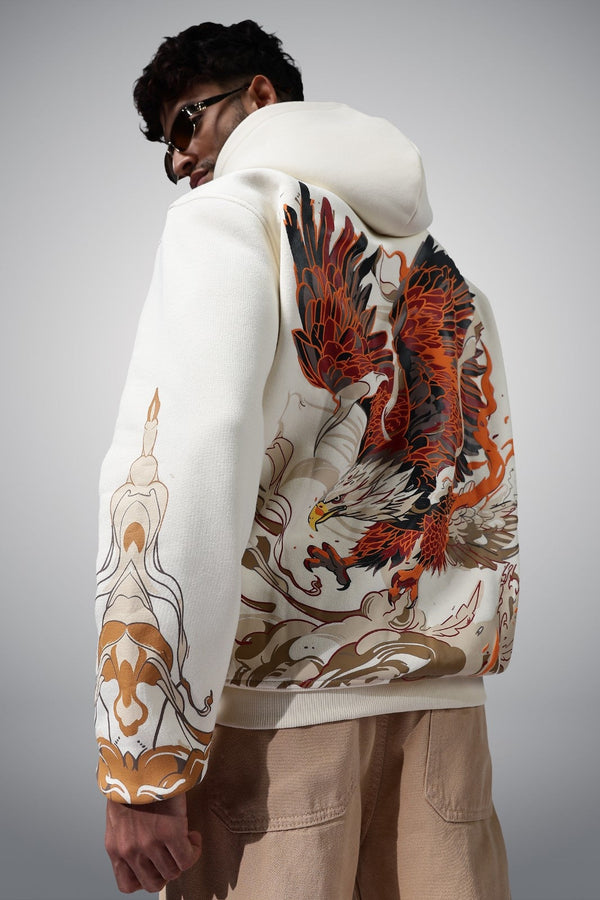 Liberation White Oversized Hoodie